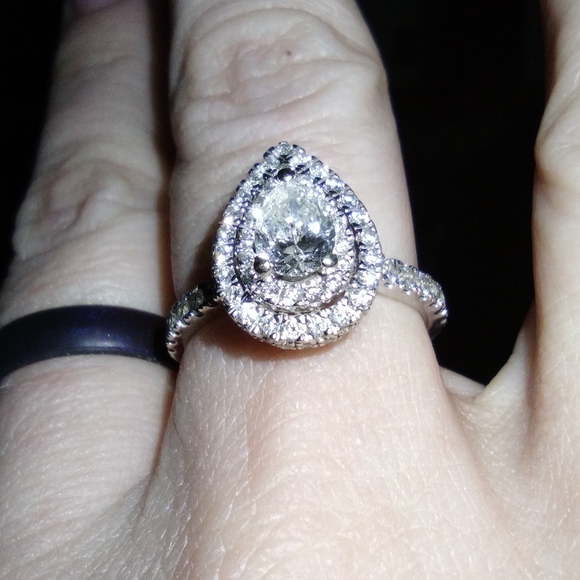 14k sz 7 Vera Wang Love engagement ring - Picture 14 of 16
